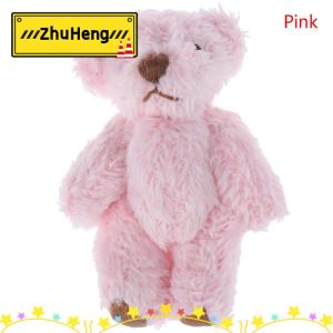 zhuheng Búp bê gấu dễ thương 4.5cm tóc dài gấu tự làm quần áo hoặc phụ kiện thủ công di động