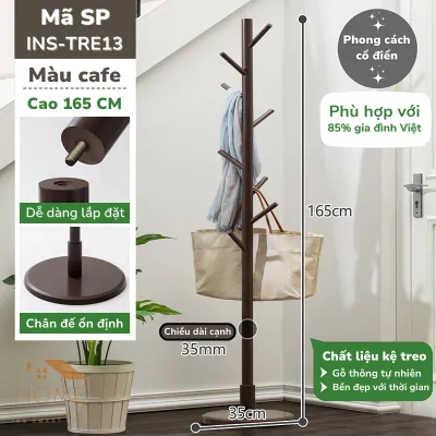 Kệ Treo Đồ Hình Cây Decor Phòng Ngủ Phòng Khách Văn Phòng Homestay Treo Túi Treo Mũ Nón Treo Quần Áo Tiện Lợi