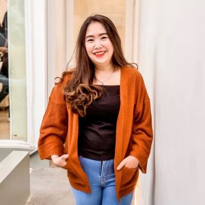 OUTFIT RAJUT Kardigan Wanita Over Size Lavella Cardi