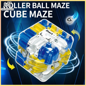 SKISOPGO 3D Maze Puzzle Rolling Ball Cubes Maze Toys Six-sided Stress Reliever Toys Creative Gifts