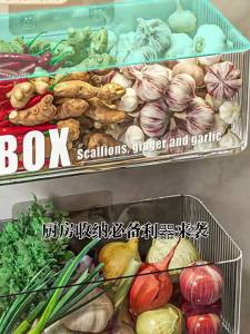 Kitchen Wall-Mounted Storage Rack Wall-Mounted Organizer for Scallions Ginger Garlic Seasoning Supplies No-Drill Vegetable Basket Storage [ Free Shipping ]