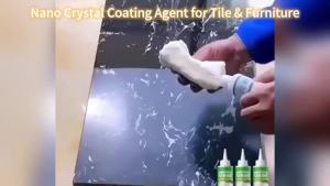 Beyonddraw Nano Crystal Coating Agent for Tile & Furniture Wood Crystal Coating Agent for Kitchen Clean Marble Granite Tile Wood Streak-Free Formula Long-Lasting Polishing (100ml)