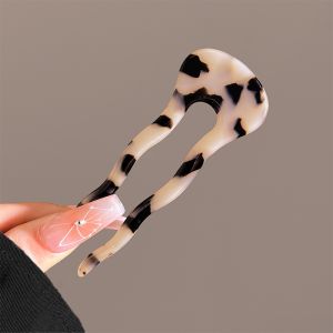 Jepit Rambut Sanggul Tusuk Konde Acetate Hair Sticks U-Shaped Wavy Chopsticks Hairpins TKSA002