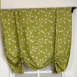 Modern European Lace Curtains With Florals Pattern Adjustable Window Covering Privacy Solution for Small Space