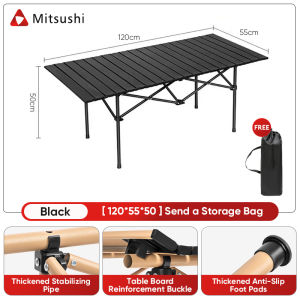 Mitsushi Waterproof Camping Table Outdoor Folding Table Camping Table Portable Folding Camping Table With Storage Bag