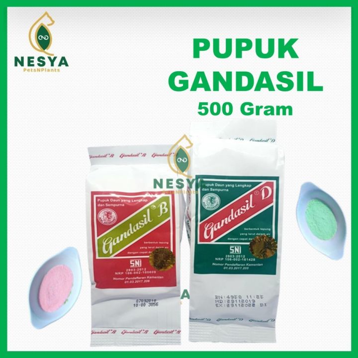 Gandasil D Gandasil B 500 Gram Pupuk NPK Majemuk Vegetatif Generatif ...