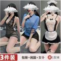 *性感情趣内衣 情趣丝袜 制服诱惑 *性感大码情趣内衣套装超骚丝袜激情学生制服诱惑火辣服装床上睡衣. 