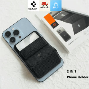 SPIGEN กระเป๋าใส่บัตรแม่เหล็ก 2 ใบ เป็นที่วางมือถือ MagSafe Wallet 2 in 1