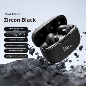 JBL Wireless Bluetooth Headphones WAVE BEAM2 In-ear Active Noise-cancelling music sports call sports headphones