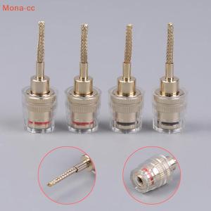 【Special price】🔥CC ปลั๊กอะแดปเตอร์สายไฮไฟหัวปลั๊กตัวเมียตัวเมีย2 4ชิ้นปลั๊กอะแดปเตอร์สายทองแดงถัก