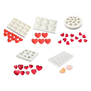 Silicone Heart Shaped Molds for Chocolate and Fondant Multi Cavity Candy Making Moulds Household Baking Accessories