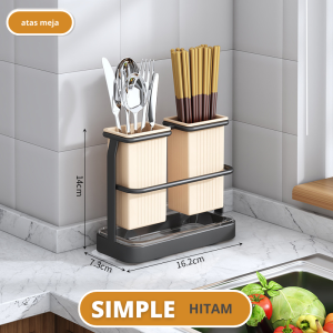 Inaso Kotak Penyimpanan Sumpit Mewah Ringan Yang Dipasang Di Dinding Meja Dapur Rak Pisau Rak Penyimpanan Keranjang Sumpit Rumah Tangga Rak Sangkar Sumpit Tabung Sumpit HRM151