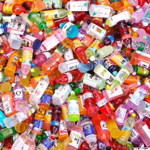 ส่งจากประเทศไทย โมเดลขวดเครื่องดื่มจิ๋ว 10 ชิ้นสําหรับตกแต่งบ้านตู