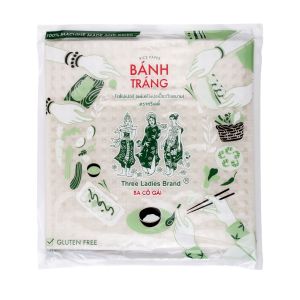ทรีเลดี้ ใบเมี่ยงญวณ แป้งเวียดนาม (แผ่นสี่เหลี่ยม) 340g. ยกลัง (44 ห่อ)