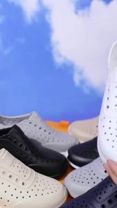 ORNGMALL Women and Men Sandal Jelly Shoes Summer Garden Shoes Beach Hollow Mules Clogs Candy Color Sandals Waterproof Beach Sandals Size 36-45