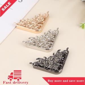 [COD]Flash Delivery Metal Bags Corner Protectors With 2 Screws Handbags Clip Edges Hollow Fixed Decorative Buckle DIY Hardware Accessories
