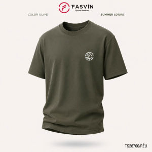 Áo Phông Nam COTTON FASVIN Vải Mềm Mát Co Giãn Hàng Nhà Máy TS26700.HN