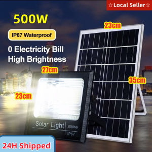 Suria tinggi terang LED banjir cahaya 50W ~ 500W kolam sinaran dengan kawalan jauh 太阳能灯 12 hours Solar light outdoor waterproof LED lamp luar rumah automatik lampu