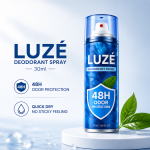 LUZÉ Andes Mineral Deo Spray 100ml Natural Deodorant Long Lasting Odor Protection Sweat Control with Zinc PCA Green Tea Peppermint for Men and Women.