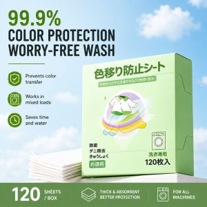 🇸🇬 Ready Stock Color Catcher Sheet Anti Color Transfer Laundry Dye Trap Sheet Mixed Wash Color Protection Sheet 120pcs