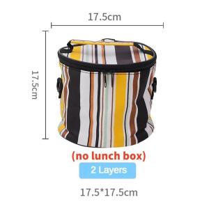 Stackable Thermal Lunch Box Insulated lunch box 2/3 Layers Stainless Steel Lunch Box Thermo Bento Box Lid Portable Tableware