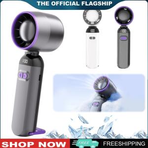 [BONDRE9]พัดลมมือถือขนาดเล็กพร้อมจอแสดงผล LED ปรับความเย็นได้ พัดลมไฟฟ้าสำหรับบ้านและกิจกรรมกลางแจ้ง