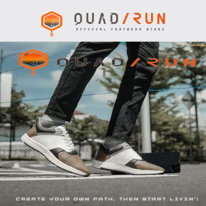 Sepatu Running Pria Terbaru Nyaman Empuk Quadrun Lysbeth Brown