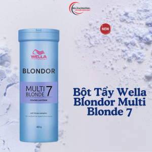 Bột Tẩy Wella Blondor-Multi Blonde 7 Nâng Sáng Tóc Đến Cấp Độ 7 Và Không Làm Đứt Gãy Tóc 400gram