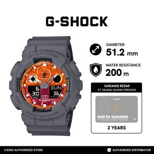 G-Shock Jam Tangan Pria GA-100FL-8ADR Original Analog Digital