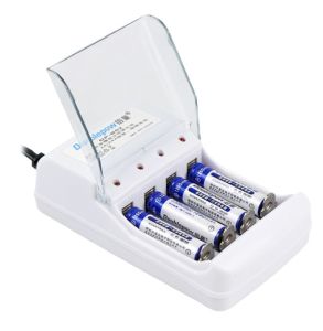 ARAFURA - Doublepow Charger Baterai 4 slot AA/AAA with 4PCS AA 1200mAh - DP-B02