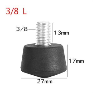 IIRA 3/8 1/4 Inch Tripod Rubber Foot Anti-slip M8 Screws Monopod Foot Pad Durable Tripod Adapter Tripod Feet Mat Andoer/Benro/Gitzo/Manfrotto