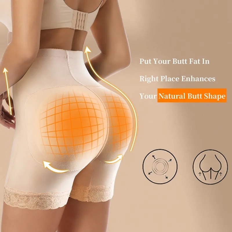 Natral Silicone Pad Enhancer Fake Ass Panty Hip Butt Lifter Underwear  Invisible Bottom Shaper Seamless Padded Shapewear Panties - Shapers -  AliExpress
