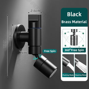 360° Rotating Balcony Mop Sink Rotatable Faucet Bathroom Large Angle Faucet Dual-Mode Brass Sink Faucet