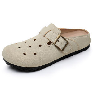 Free Shipping Half-Slipper WomenS New Versatile And Comfortable Closed-Toe Casual Shoes Soft-Soled Mom Shoes Slip-On Clogs