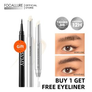 LAMEILA 【Free Gift】FOCALLURE Double-headed Transparent Eyebrow Crayon Lasting Natural Naked Makeup Waterproof Smooth And Delicate Wild Eyebrow Eyebrow Pen makeup
