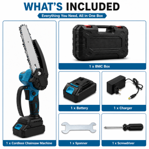 Makita Cordless Chainsaw 6 Inch Mini Chain Saw Electric Pruning Saw Wood Cutter Gergaji Pokok