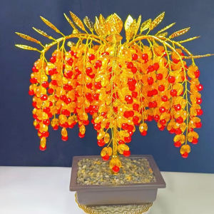 Bộ vật liệu tự làm chậu cây hoa tài lộc phát tài hoa decor tết - S0989