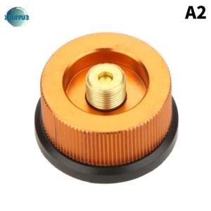 XUNYU3 Chất lượng cao cắm trại lò gas chuyển đổi thiết bị dài gas Tank gas lò chuyển đổi đầu kim loại gas Tank xi lanh Adapter