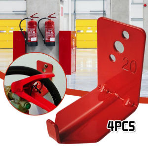 4pcs Fire Extinguisher Wall Bracket 9kg/20 Lbs Steel Extinguisher Wall Hooks Mount Holder