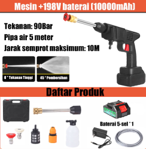 SHENAR Jet Cleaner Alat Cuci Motor Alat Cuci Mobil Cuci Staem Ac Mobil Screen Sablon Berkualitas Pompa Mesin Steam Power Spayer Alat Portable Nirkabel