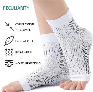 1 pair of compression socks with zip foot pain relief for men and women