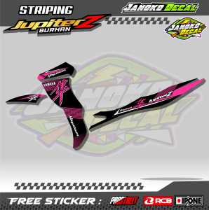 STRIPING VARIASI JUPITER Z BURHAN / STICKER LIST MOTOR JUPITER Z BURHAN DESAIN HAYABUSA