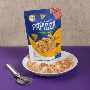KERIPIK PIZZA CRISPY | CARA BARU MAKAN PIZZA | PAPIZZA 90 GRAM PREMIUM SNACK