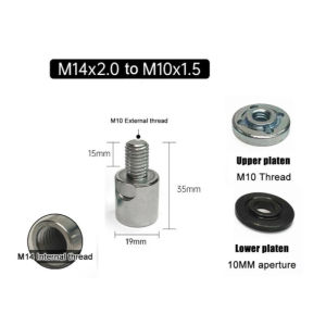 Angle Grinder Thread Adapter M14 To M10 Steel Arbor Converter Male Nut Durable Universal Tool