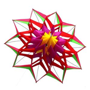 สดใส3D โลตัสว่าวน้ำหนักเบาของเล่นว่าวบินควบคุมง่ายสำหรับเด็กชายครอบครัวในการผจญภัยกลางแจ้ง