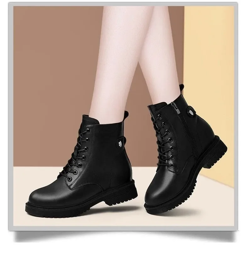 Platform on sale boots flat