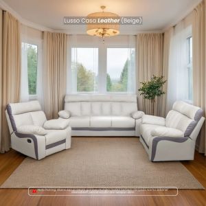 [FREE INSTALLATION] I HOME LUSSO Recliner Sofa Set 1+2+3 CASA Leather Sofa Lounge Chair Relax Sofa Casa Leather