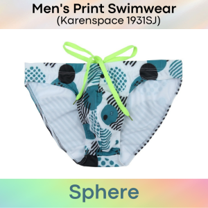 Mens Swimwear : Low Waist Graphical Print Swimtrunks (Karenspace KS1931SJ)