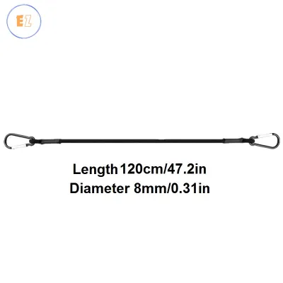 EZ 30/60/90/120/150CM Stretch Elastic Ropes 8MM Bungee Cords With Hooks Lightweight Bikes Tie Car Luggage Packing Roof Rack Strap