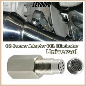 LEYOUFU M18 x 1.5 O2เซ็นเซอร์ออกซิเจน spacer เครื่องกำจัดตรวจสอบไฟเครื่องยนต์เครื่องจำลองขนาดเล็กตัวเร่งปฏิกิริยา304อะแดปเตอร์สแตนเลส